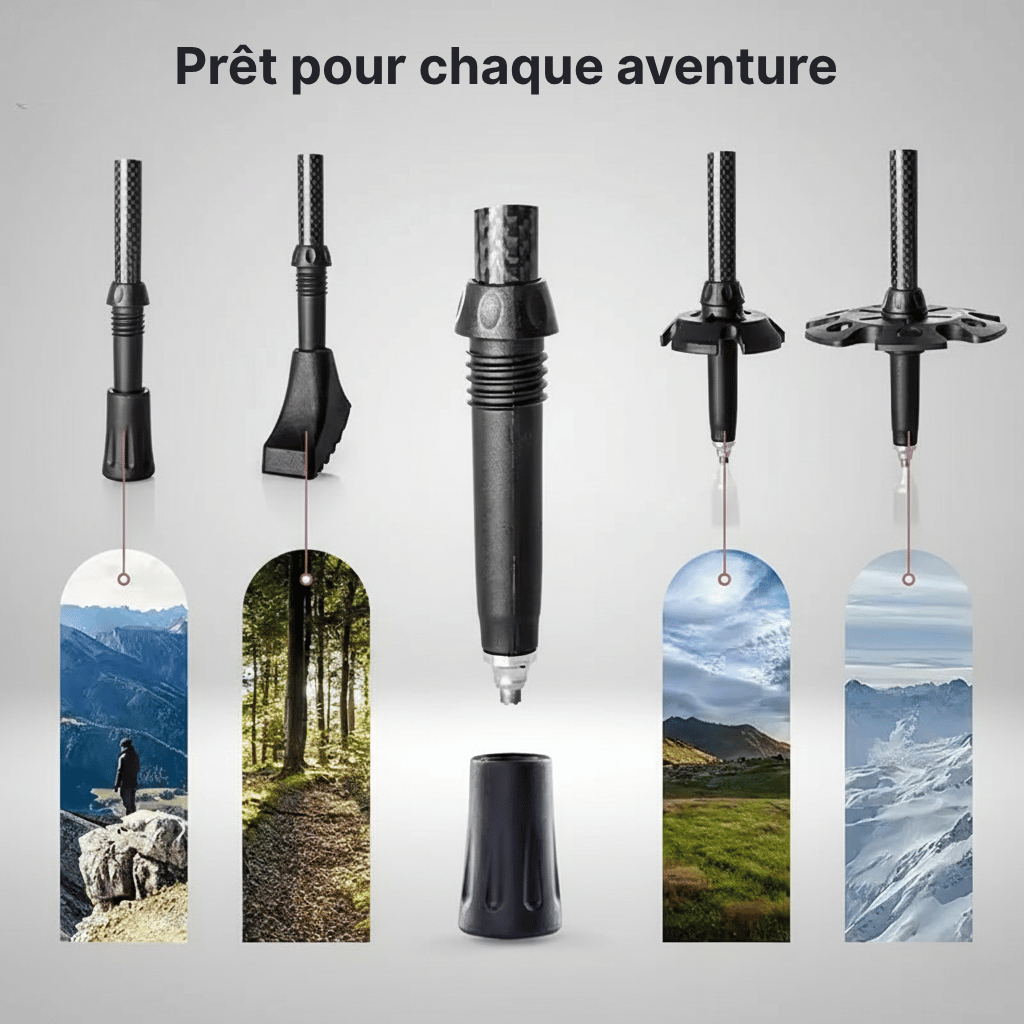 Set de Trail complet pliables télescopiques | AJ Trek TL EVA