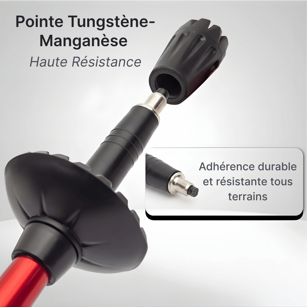 Bâton de randonnée pliable 5 sections | AJ TrekZ 130