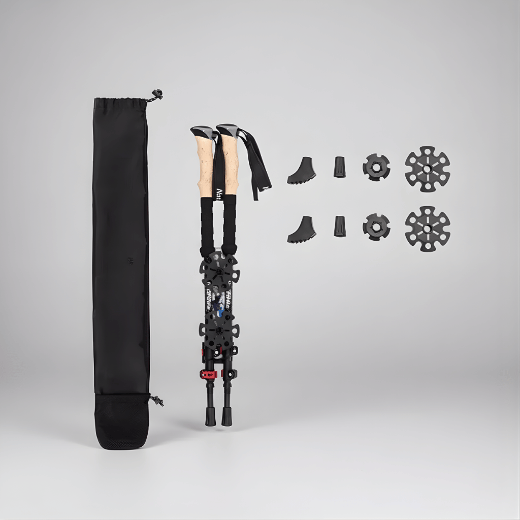 Set Bâtons de randonnée carbone télescopiques | AJ Carbon TL