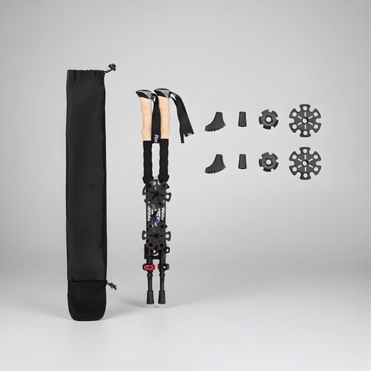Set Bâtons de randonnée carbone télescopiques | AJ Carbon TL