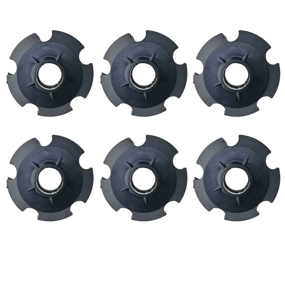 Set universel 6 pièces — embouts & rondelles de remplacement pour bâtons de randonnée / nordique / trekking