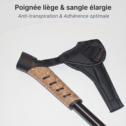 Bâtons marche nordique 63–135 cm  | AJ Nordik 7075