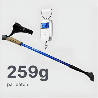 Bâtons marche nordique 63–135 cm  | AJ Nordik 7075