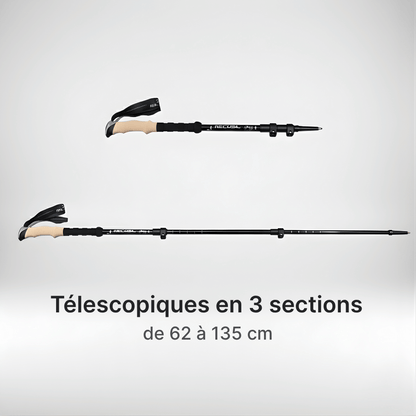 Bâtons randonnée 62–135 cm | AJ HikeLock 62