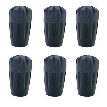 Set universel 6 pièces — embouts & rondelles de remplacement pour bâtons de randonnée / nordique / trekking