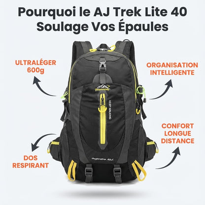 Sac à Dos Randonnée 40L Étanche & Ultraléger | AJ Trek Lite 40