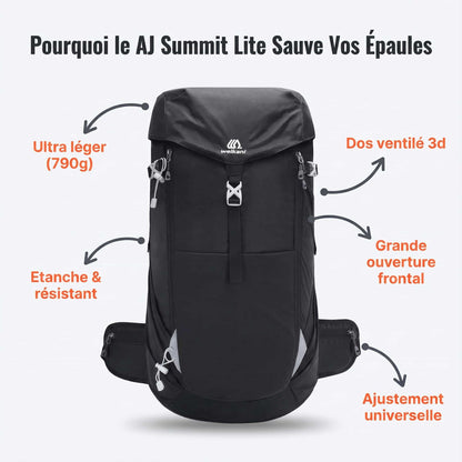Sac à Dos Randonnée 50L Étanche & Ultraléger | AJ Summit Lite
