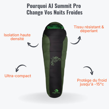 Sac de Couchage 4 Saisons Grand Froid -15°C | AllureJuste
