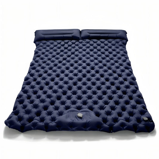 Matelas Gonflable 2 Personnes Camping - Pompe & Oreillers Intégrés | AJ Duo Confort