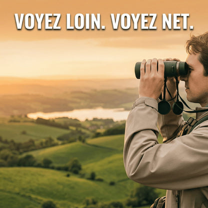 Jumelles 12×42 Verre ED - Randonnée & Observation Nature | IP67 Certifié