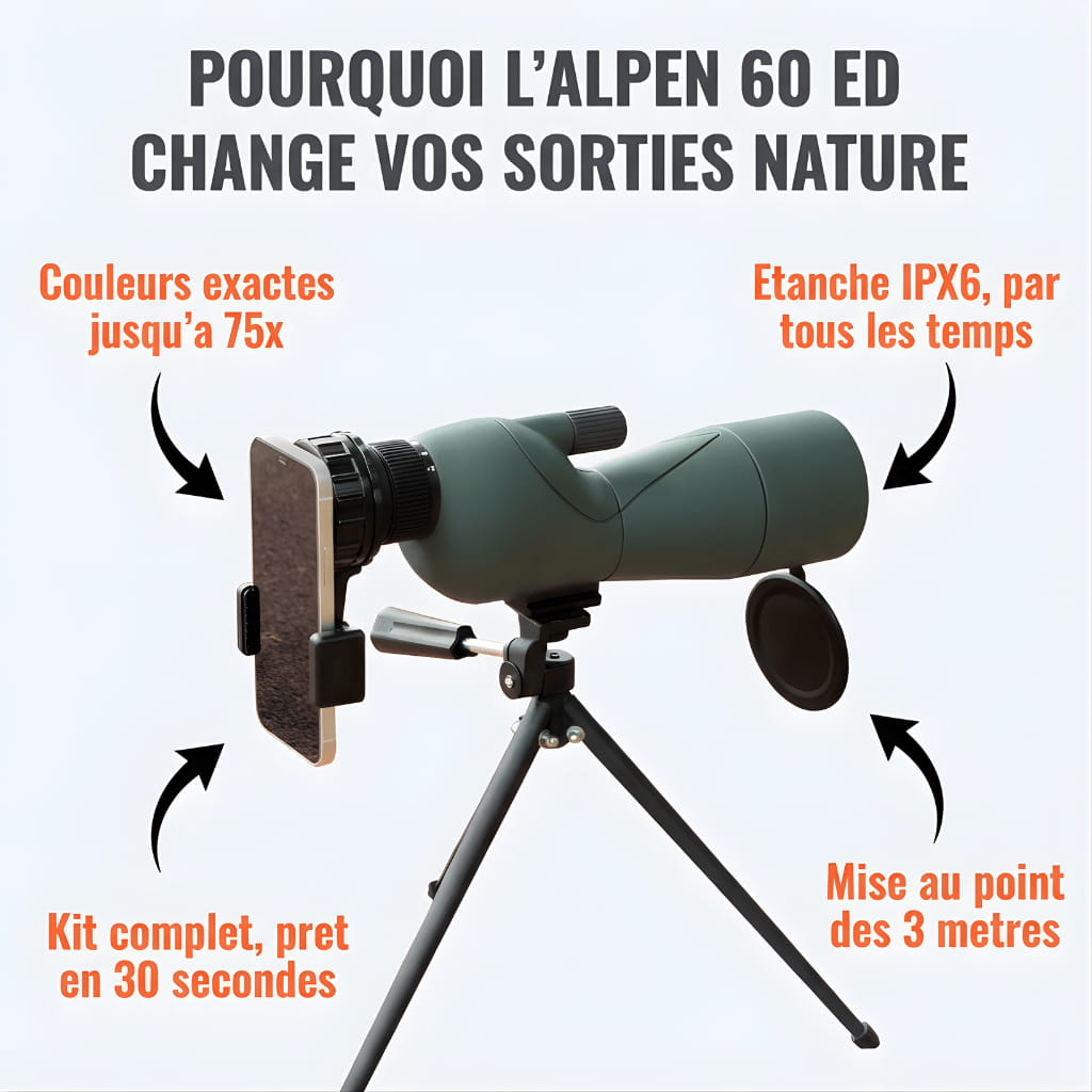 Alpen 60 | Longue Vue 25-75x60 Verre ED