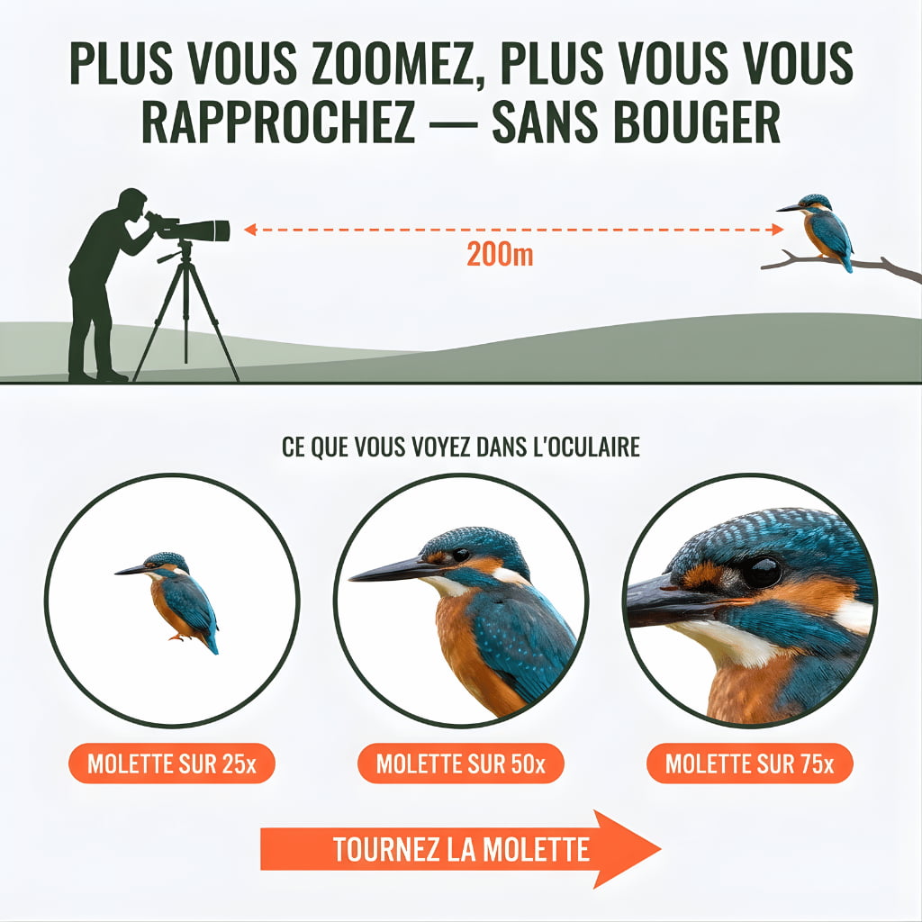 Alpen 80 | Longue Vue 25-75x80 Étanche IPX7