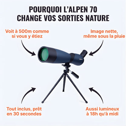 Alpen 70 | Longue Vue 25-75x70 Objectif 70mm