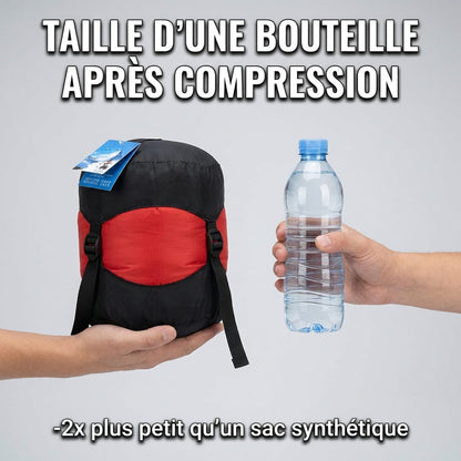 Sac de Couchage Grand Froid -25°C - Duvet Oie 95% | Ultra-Léger & Compact